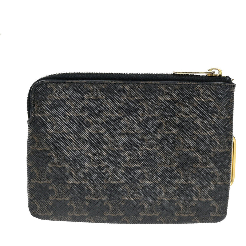 Celine Logo Coin Card Key Case Triomphe