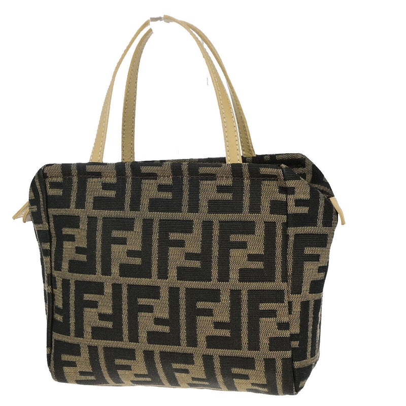 Fendi Logo Zucca Pattern Hand Bag Canvas