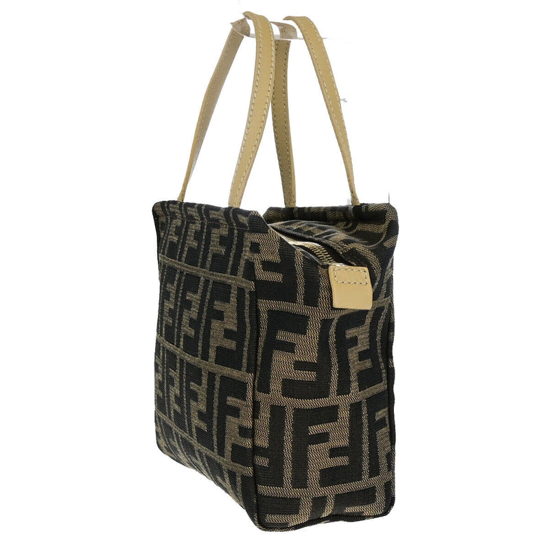 Fendi Logo Zucca Pattern Hand Bag Canvas