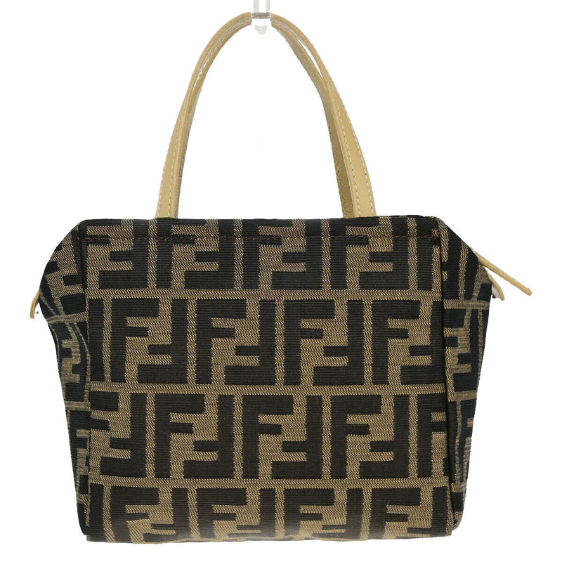 Fendi Logo Zucca Pattern Hand Bag Canvas