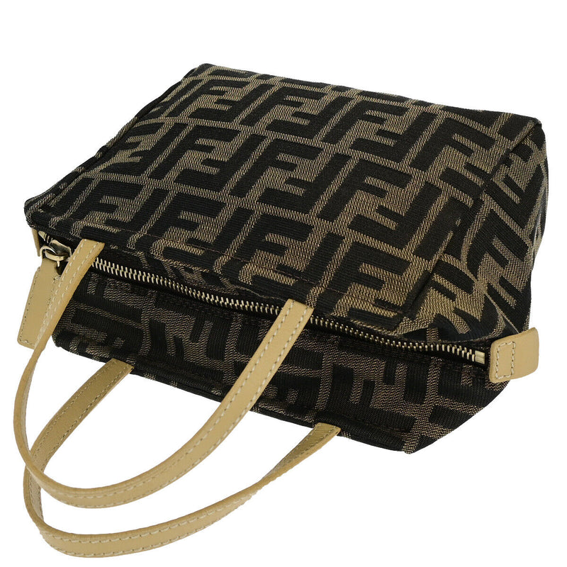 Fendi Logo Zucca Pattern Hand Bag Canvas