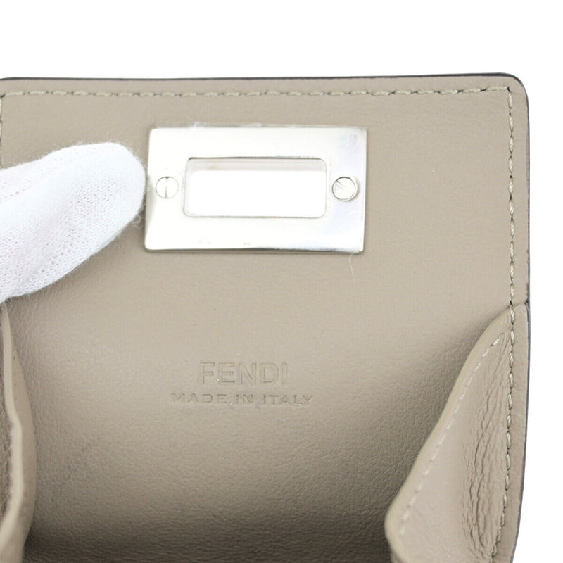 Fendi Logo Peekaboo Compact Coin Wallet