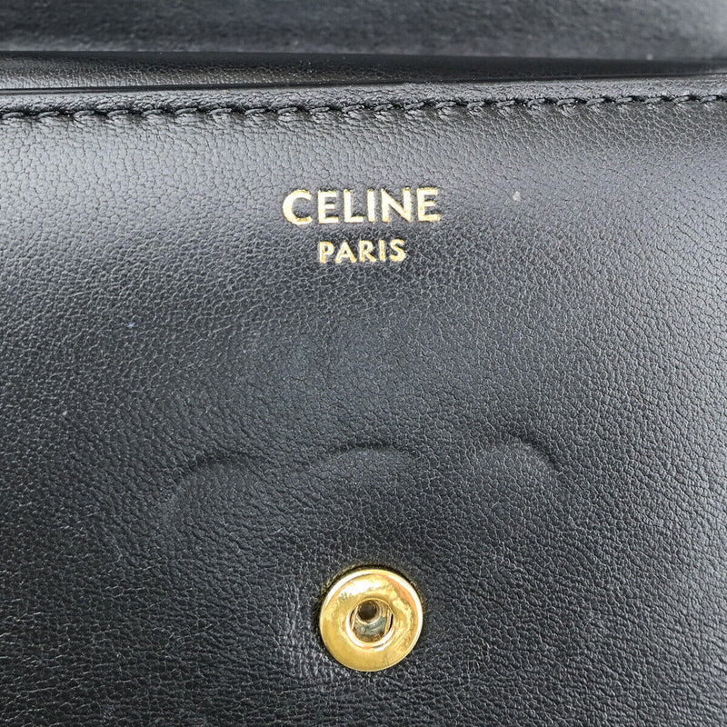 Celine Logo Triomphe Trifold Wallet