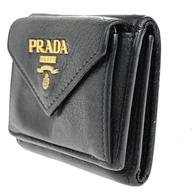 Prada Logo Small Mini Trifold Wallet