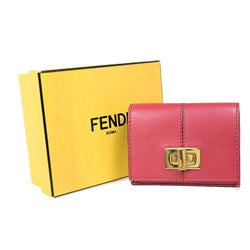 Fendi Logo Peekaboo Bifold Wallet Purse