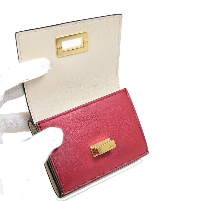 Fendi Logo Peekaboo Bifold Wallet Purse