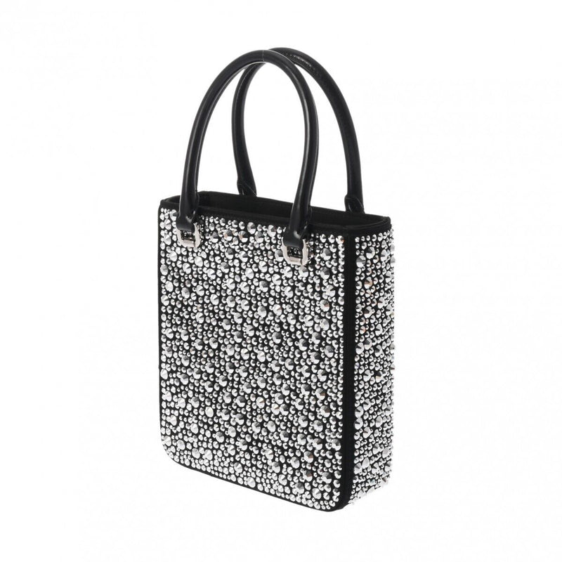 Prada Crystal Small Tote Bag Black/Noir