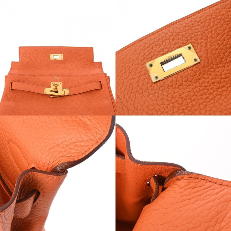 Hermes Kelly 28 Inner Stitch 2Way Orange