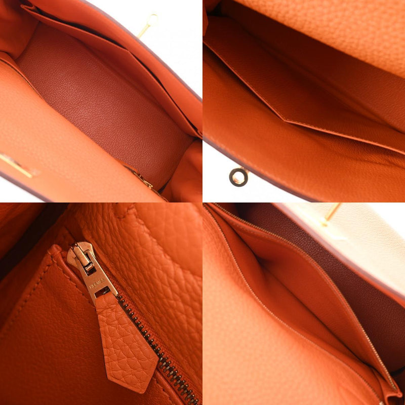 Hermes Kelly 28 Inner Stitch 2Way Orange