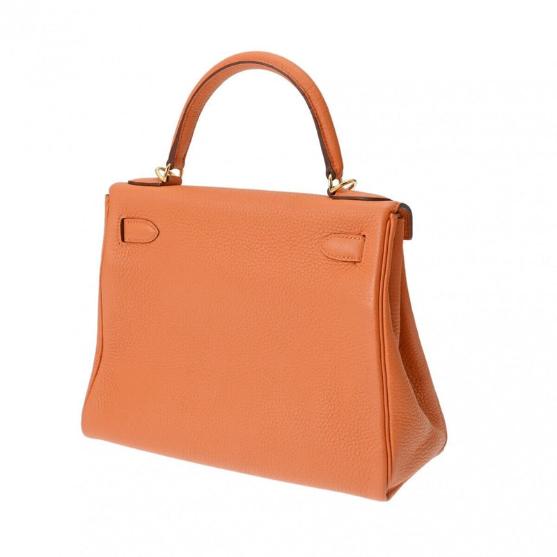 Hermes Kelly 28 Inner Stitch 2Way Orange