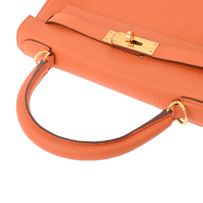 Hermes Kelly 28 Inner Stitch 2Way Orange