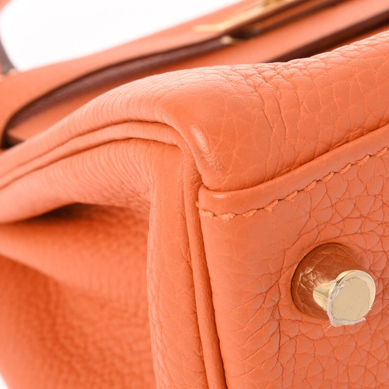 Hermes Kelly 28 Inner Stitch 2Way Orange