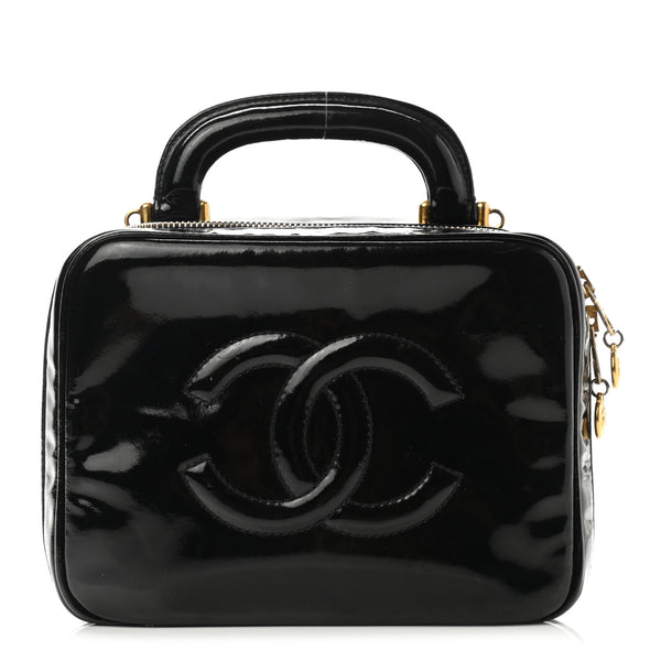 Chanel Patent Cc Vanity Cosmetic Case