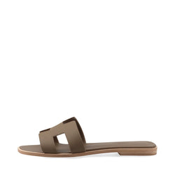 Hermès Oran Leather Sandals 37 Ladies'