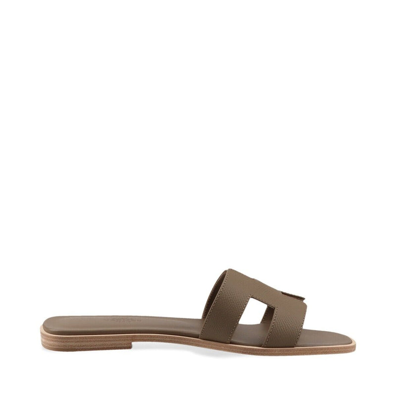 Hermès Oran Leather Sandals 37 Ladies'