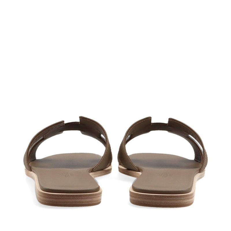 Hermès Oran Leather Sandals 37 Ladies'