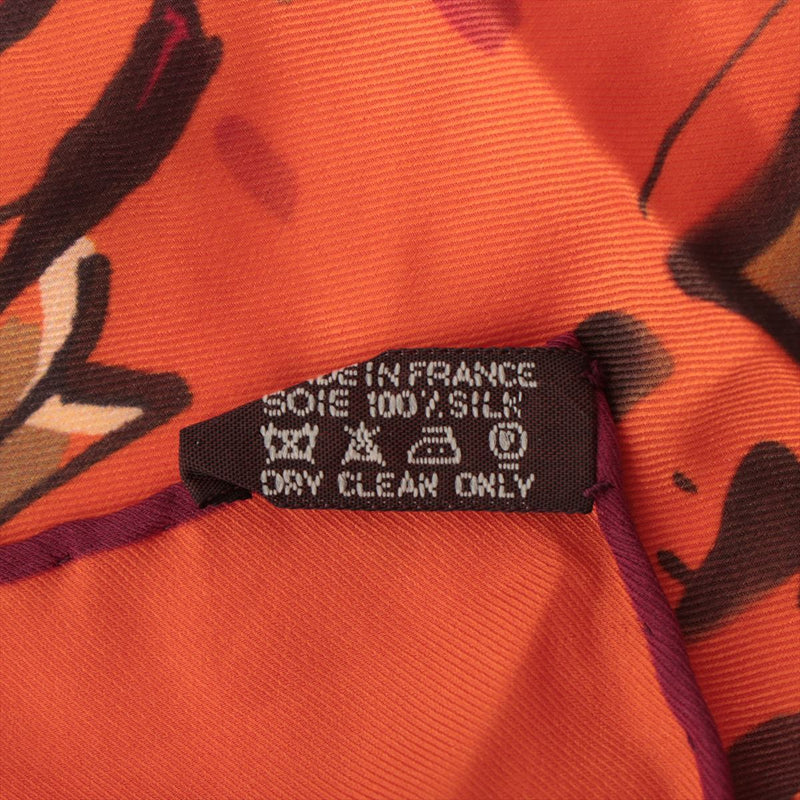 Hermès Scarf Silk Orange Carré 70 Rendez