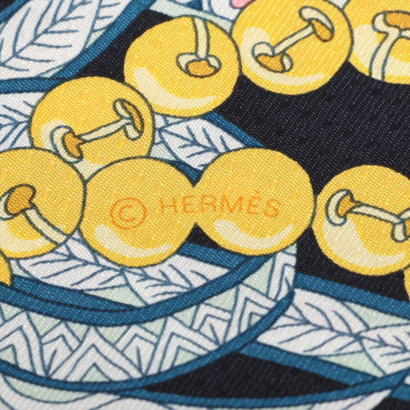 Hermès Rosanju Scarf Silk Navy Blue