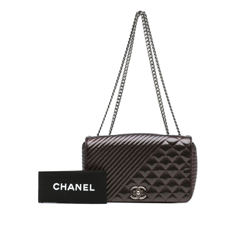 Chanel Medium Patent Coco Boy Flap