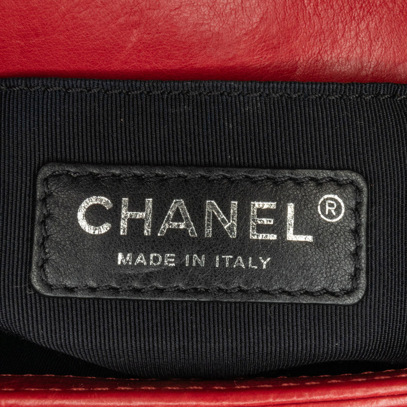 Chanel Medium Lambskin Boy Flap Red