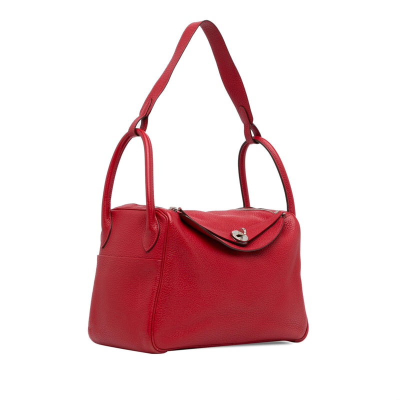 Hermès Clemence Lindy 30 Red Calf