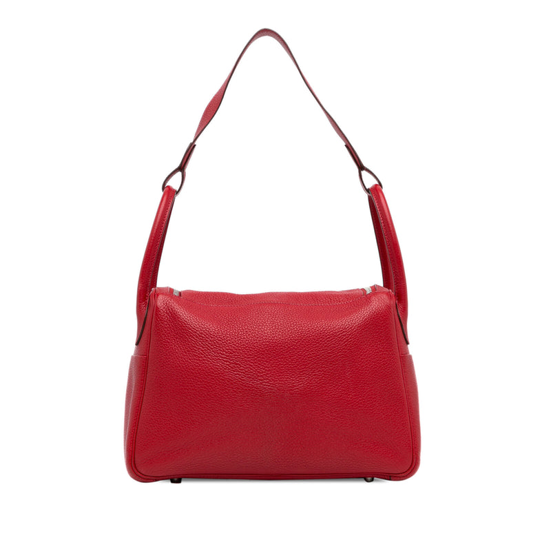 Hermès Clemence Lindy 30 Red Calf