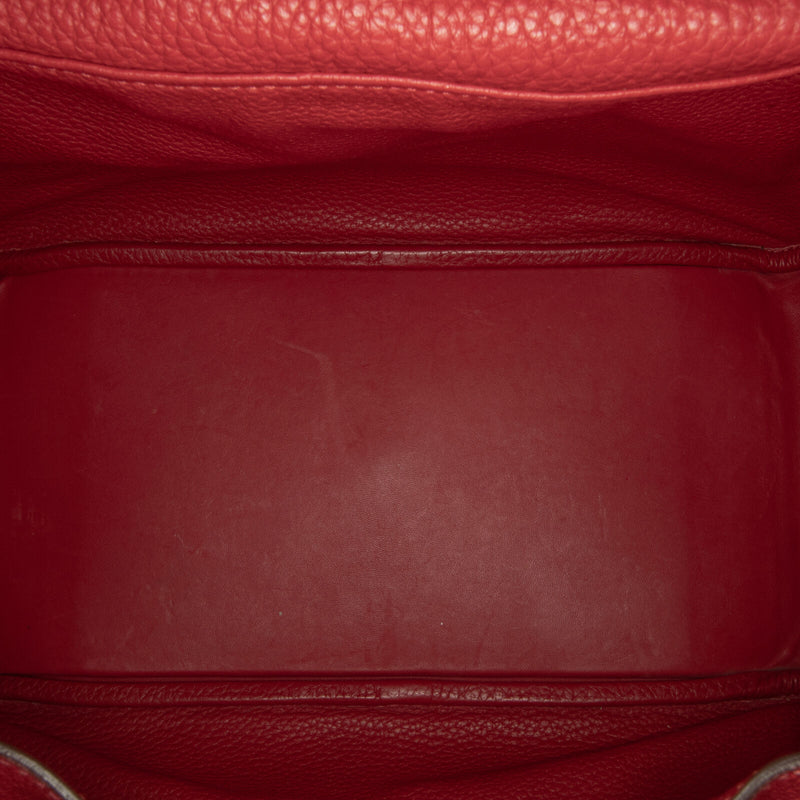 Hermès Clemence Lindy 30 Red Calf