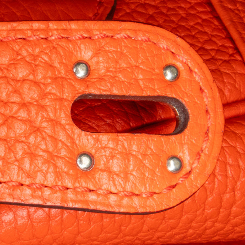 Hermès Clemence Lindy 34 Orange