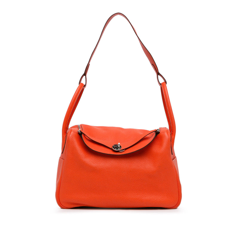 Hermès Clemence Lindy 34 Orange