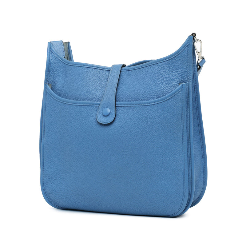 Hermès Clemence Evelyne Iii Gm Blue