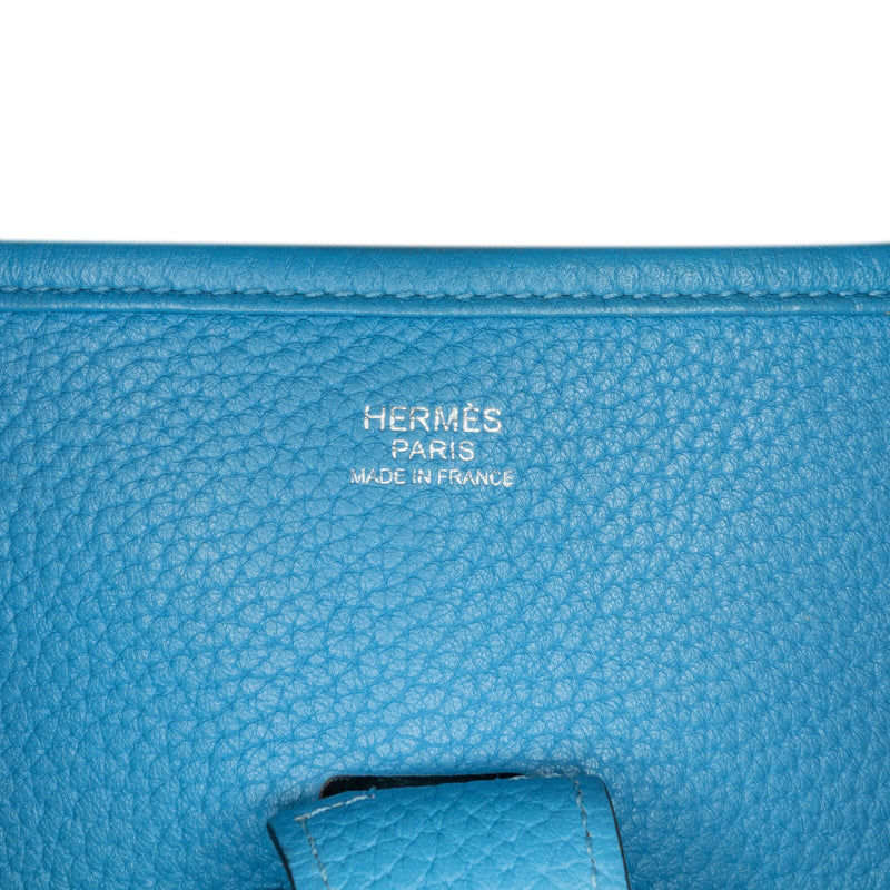 Hermès Clemence Evelyne Iii Gm Blue