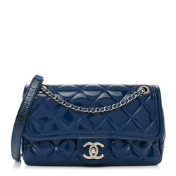 Chanel Patent Quilted Small Coco Shine