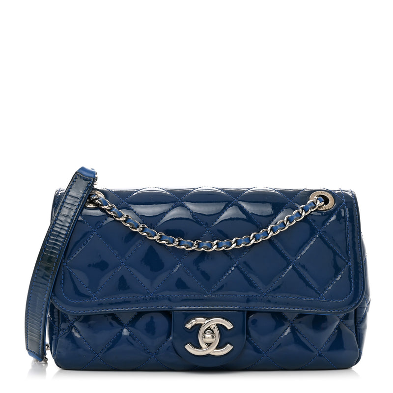 Chanel Patent Quilted Small Coco Shine