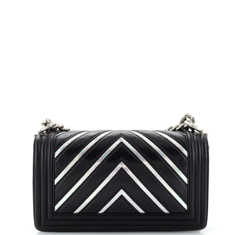 Chanel Boy Flap Bag Chevron Lambskin