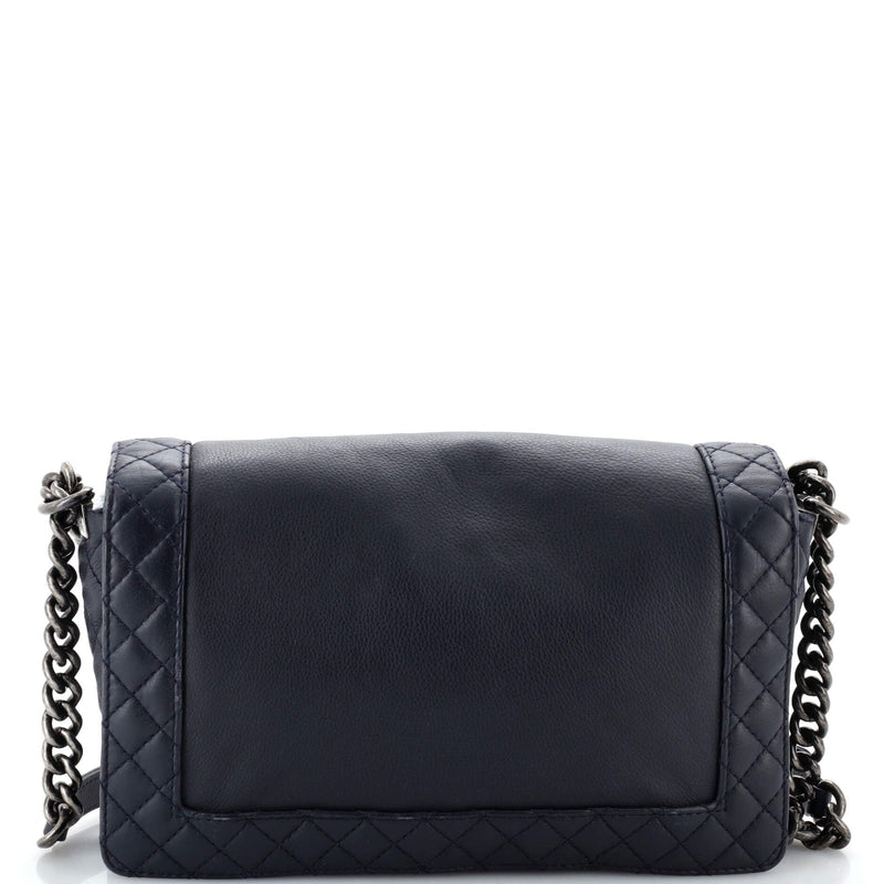 Chanel Reverso Boy Flap Bag Calfskin New