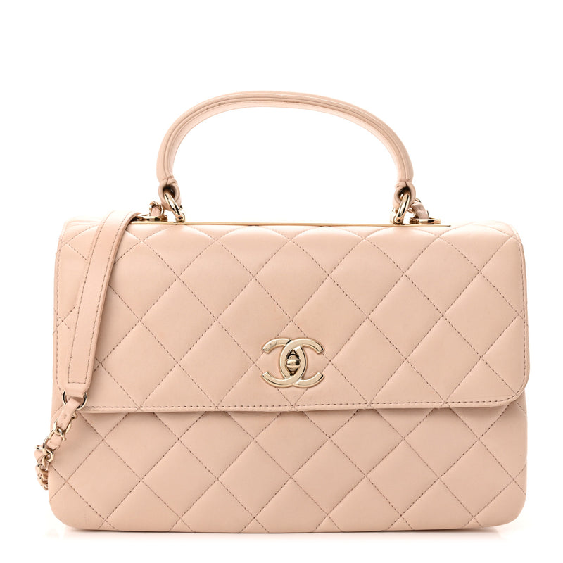 Chanel Lambskin Quilted Medium Trendy Cc