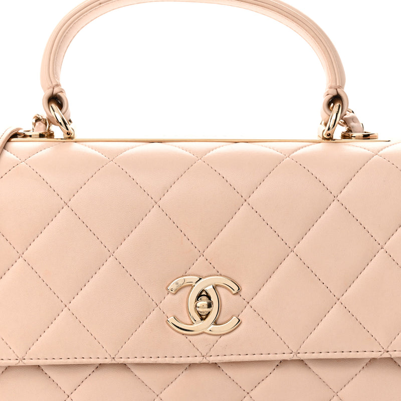 Chanel Lambskin Quilted Medium Trendy Cc