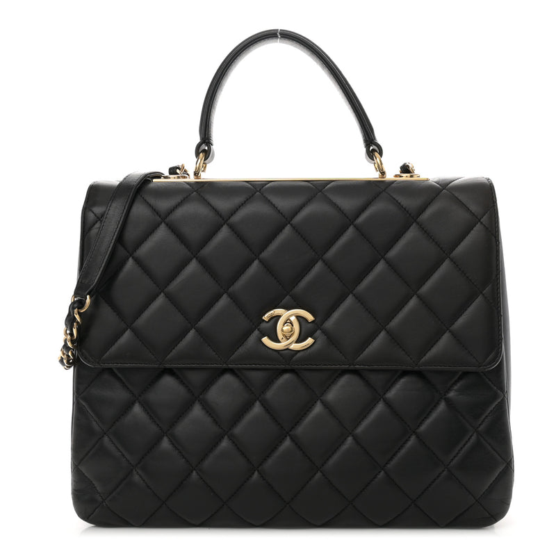 Chanel Lambskin Quilted Large Trendy Cc