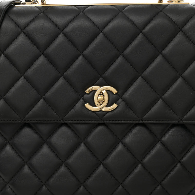 Chanel Lambskin Quilted Large Trendy Cc