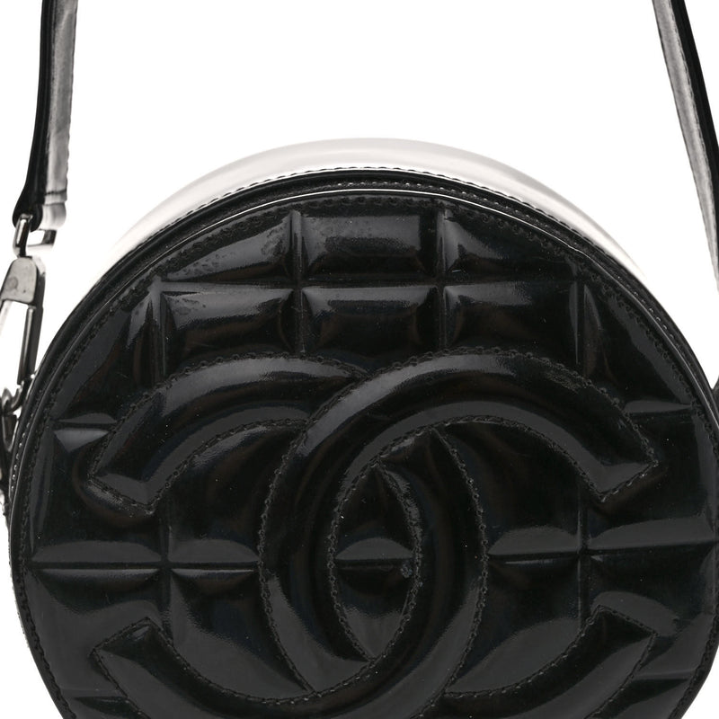 Chanel Patent Quilted Cc Chocolate Bar