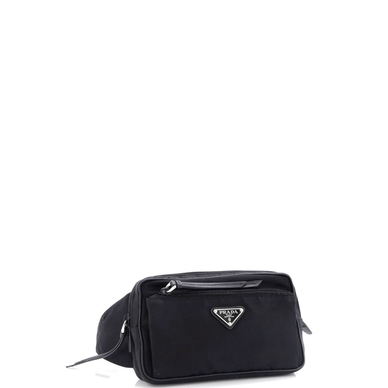 Prada Zip Waist Bag Tessuto Small