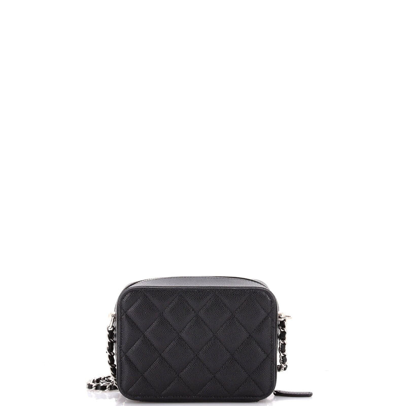 Chanel Zip Around Vanity Case With Chain