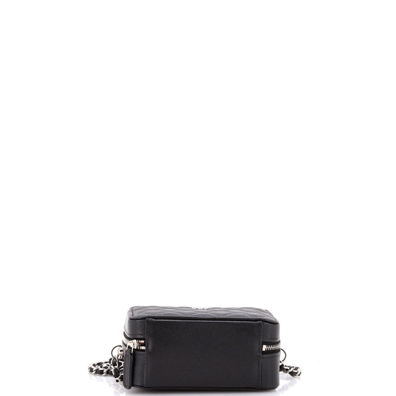 Chanel Zip Around Vanity Case With Chain