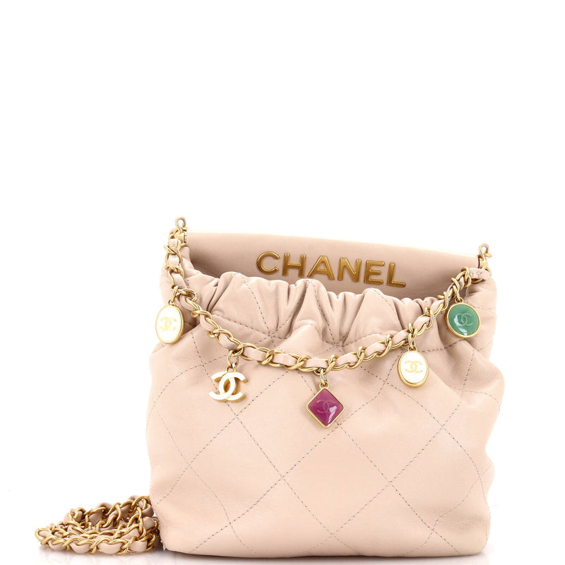 Chanel Resin Charms Chain Bucket Bag