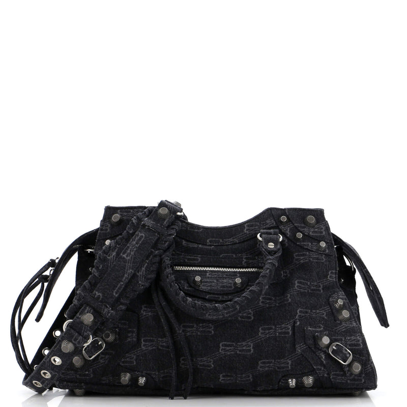 Balenciaga Neo Cagole City Bag Bb Denim