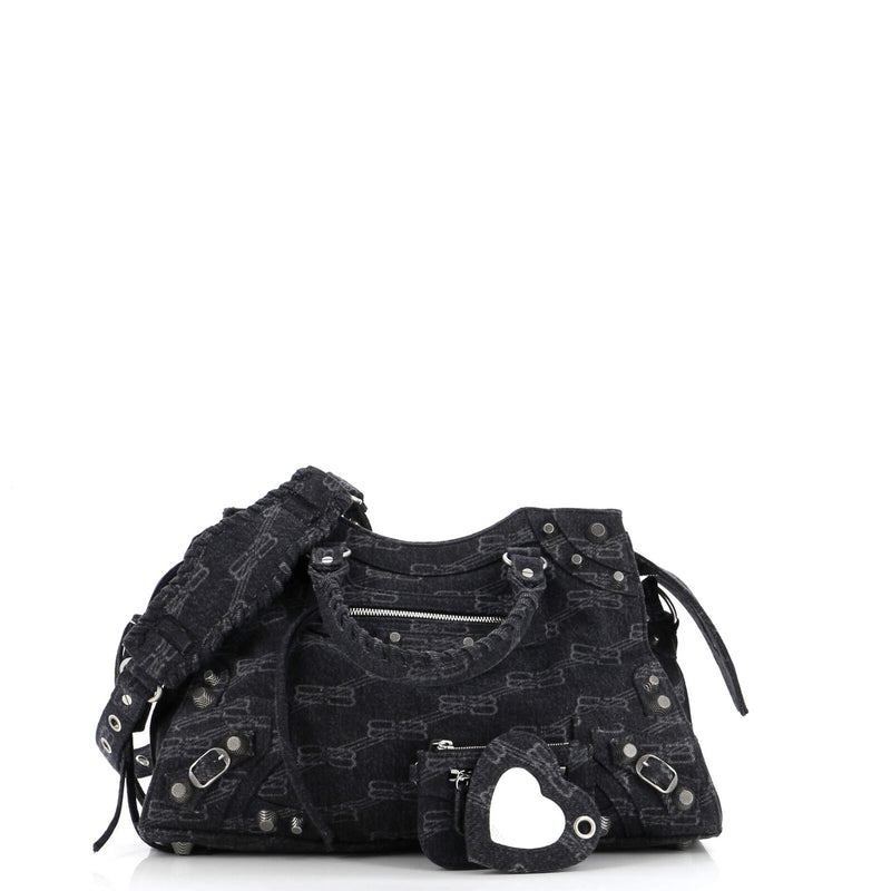 Balenciaga Neo Cagole City Bag Bb Denim