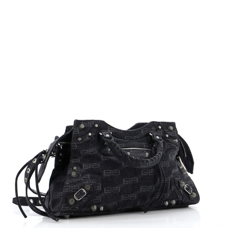 Balenciaga Neo Cagole City Bag Bb Denim