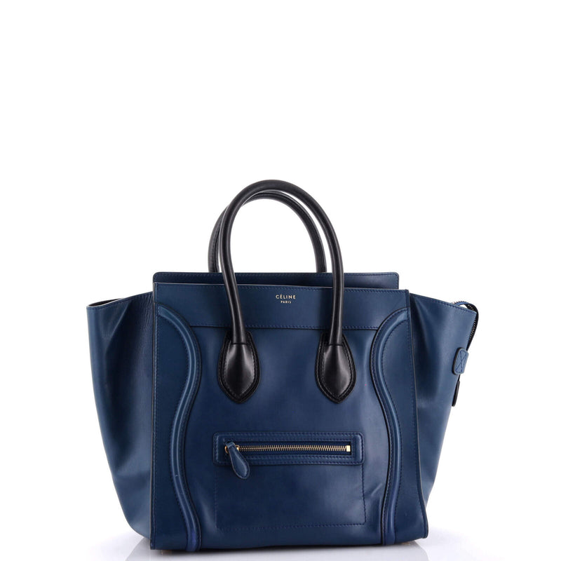 Celine Bicolor Luggage Bag Leather Mini