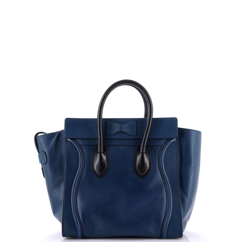 Celine Bicolor Luggage Bag Leather Mini