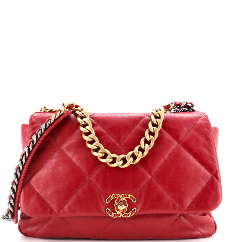 Chanel 19 Flap Bag Quilted Leather Maxi